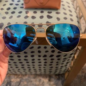 Authentic Ray-Ban Blue Mirrored Aviators